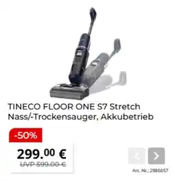 MediaMarkt TINECO FLOOR ONE S7 Stretch Nass/-Trockensauger, Akkubetrieb Angebot