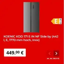 MediaMarkt KOENIC KDD 171 E IN NF Side by Side Angebot