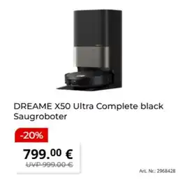 MediaMarkt DREAME X50 Ultra Complete black Saugroboter Angebot