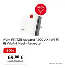 MediaMarkt AVM FRITZ!Repeater 1200 AX (Wi-Fi 6) WLAN Mesh-Repeater Angebot