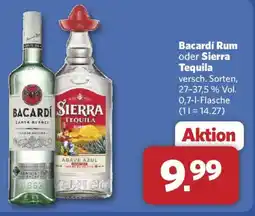 Combi Bacardi Rum oder Sierra Tequila Angebot