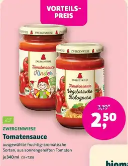 Biomarkt ZWERGENWIESE Tomatensauce Angebot