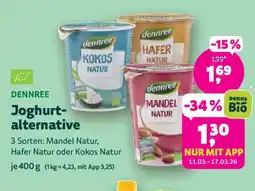 Biomarkt DENNREE Joghurtalternative Angebot