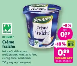 Biomarkt dennree Crème fraiche Angebot