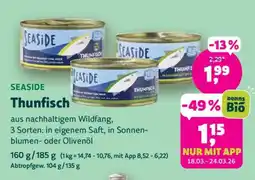 Biomarkt SEASIDE Thunfisch Angebot