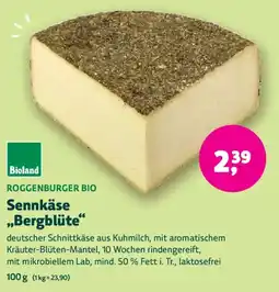 Biomarkt Bioland Sennkäse „Bergblüte“ Angebot