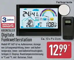 Aldi Nord KRONTALER Digitale Funkwetterstation Angebot
