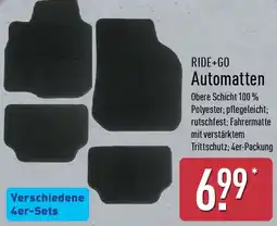 Aldi Nord RIDE+GO Automatten Angebot