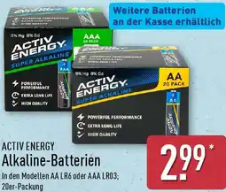 Aldi Nord ACTIV ENERGY Alkaline-Batterien Angebot