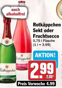 HIT Rotkäppchen Sekt oder Fruchtsecco Angebot