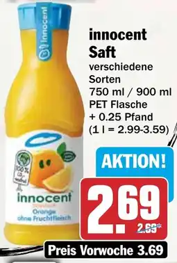 HIT Innocent Saft Angebot
