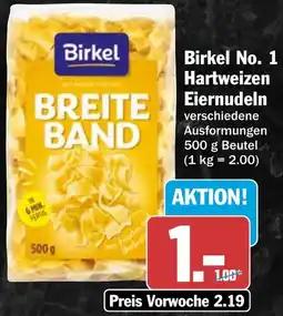 HIT Birkel No. 1 Hartweizen Eiernudeln Angebot