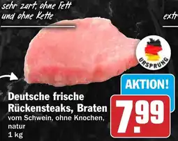 HIT Deutsche frische Rückensteaks, Braten Angebot