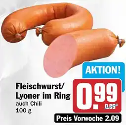 HIT Fleischwurst/ Lyoner im Ring Angebot