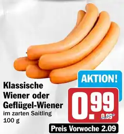 HIT Klassische Wiener oder Geflügel-Wiener Angebot