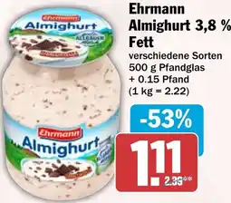 HIT Ehrmann Almighurt 3,8% Fett Angebot