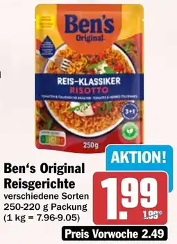 HIT Ben's Original Reisgerichte Angebot