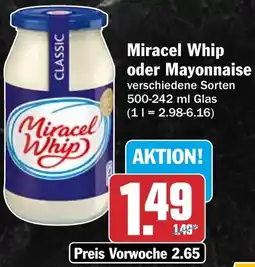HIT Miracel Whip oder Mayonnaise Angebot