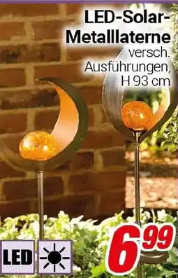 CENTERSHOP LED Solar Metalllaterne Angebot