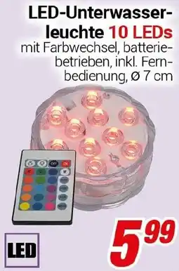 CENTERSHOP LED Unterwasser leuchte 10 LEDs Angebot