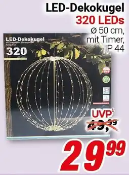 CENTERSHOP LED Dekokugel 320 LEDs Angebot