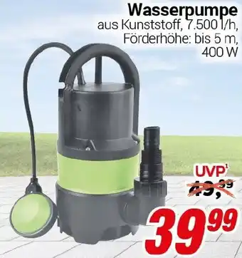 CENTERSHOP Wasserpumpe Angebot