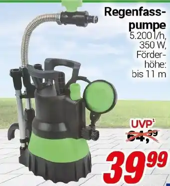 CENTERSHOP Regenfasspumpe Angebot