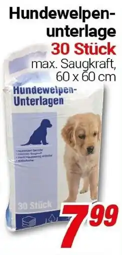 CENTERSHOP Hundewelpenunterlage 30 Stück Angebot