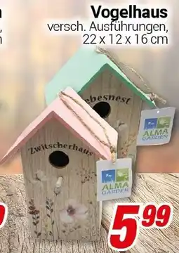 CENTERSHOP Vogelhaus Angebot