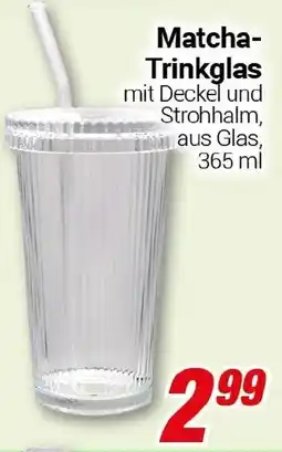 CENTERSHOP Matcha Trinkglas Angebot