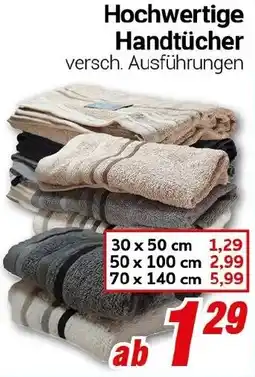 CENTERSHOP Hochwertige Handtücher Angebot