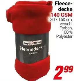 CENTERSHOP Fleecedecke 140 GSM Angebot