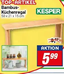 CENTERSHOP KESPER Bambus Küchenregal Angebot