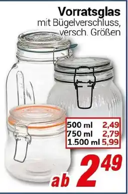 CENTERSHOP Vorratsglas Angebot