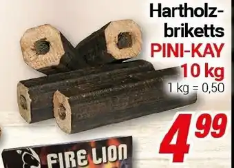 CENTERSHOP Hartholzbriketts PINI-KAY Angebot