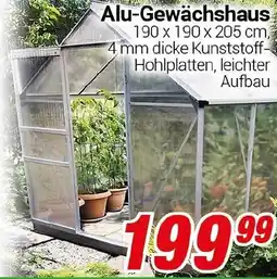 CENTERSHOP Alu-Gewächshaus Angebot