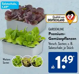 Aldi Süd GARDENLINE Premium Gemüsepflanzen Angebot