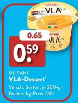 Aldi Süd MILSANI VLA-Dessert Angebot