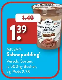 Aldi Süd MILSANI Sahnepudding Angebot
