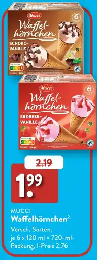 Aldi Süd MUCCI Waffelhörnchen Angebot