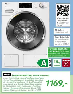 EP Miele Waschmaschine WWG 880 WCS Angebot