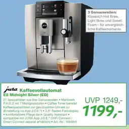 EP jura Kaffeevollautomat E8 Midnight Silver (ED) Angebot