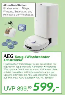 EP AEG Saug-/Wischroboter AR81UW3SW Angebot