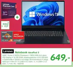 EP Lenovo Notebook IdeaPad 3 Angebot