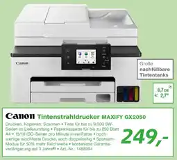 EP Canon Tintenstrahldrucker MAXIFY GX2050 Angebot