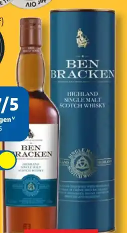 Lidl Ben Bracken Highland Single Malt Scotch Whisky Angebot