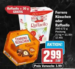 HIT Ferrero Küsschen oder Raffaello Angebot
