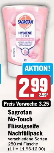 HIT Sagrotan No-Touch Flüssigseife Nachfüllpack Angebot