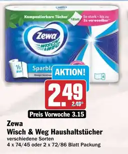 HIT Zewa Wisch & Weg Haushaltstücher Angebot