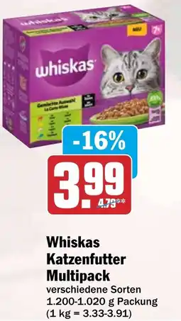 HIT Whiskas Katzenfutter Multipack Angebot